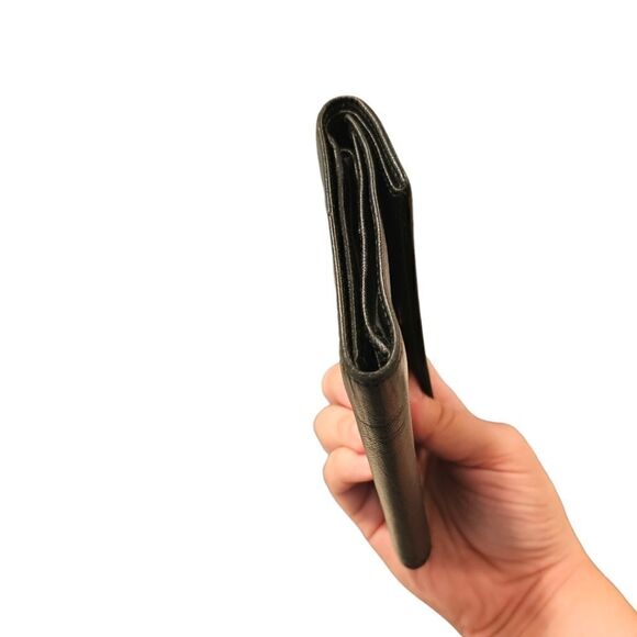 Prada Black Saffiano Leather Trifold Wallet - Picture 13 of 16